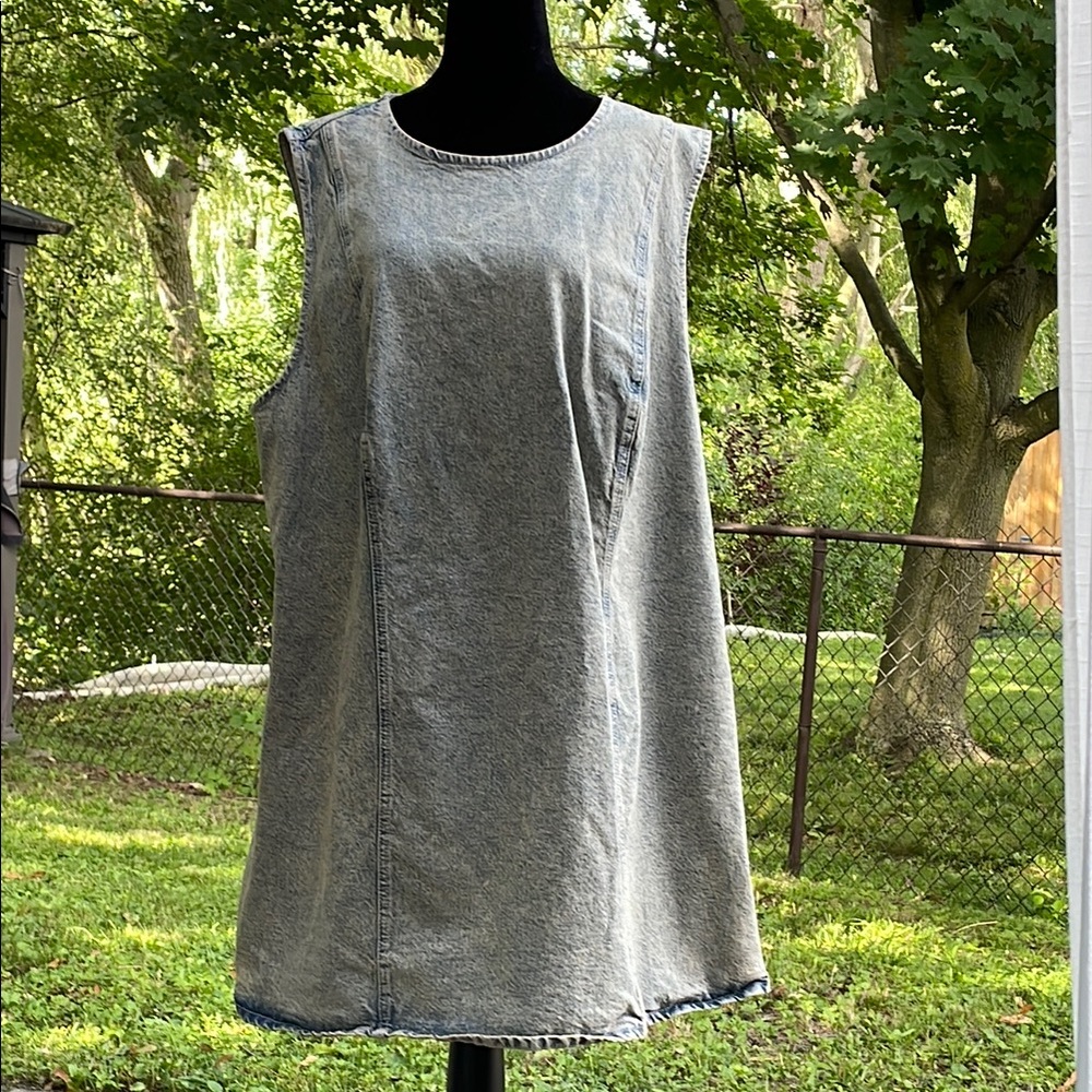 Sleeveless Denim Dress